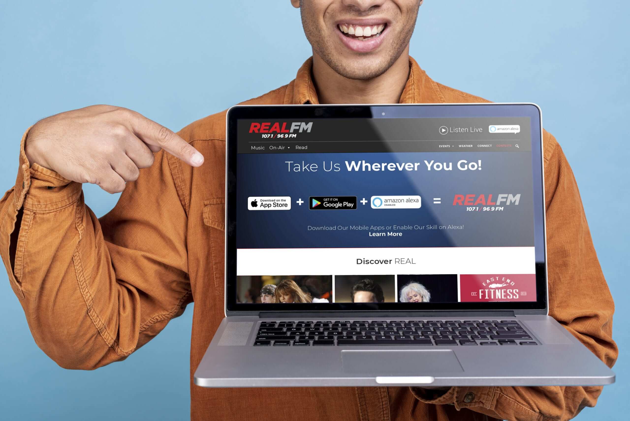 REAL FM Website Design