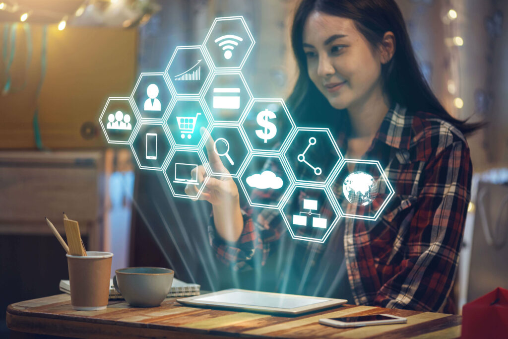Digital marketing trends concept