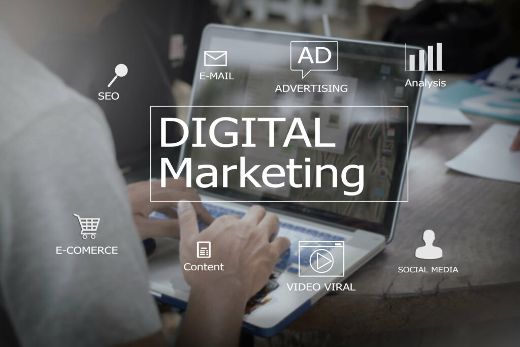 Digital marketing concept