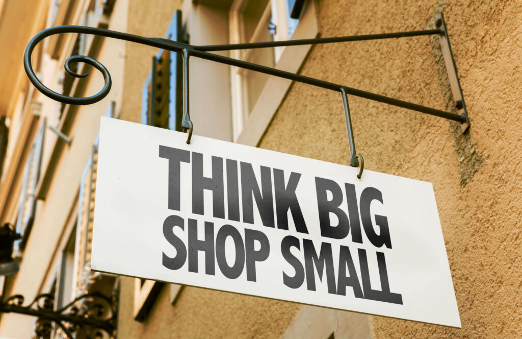 Small business sign