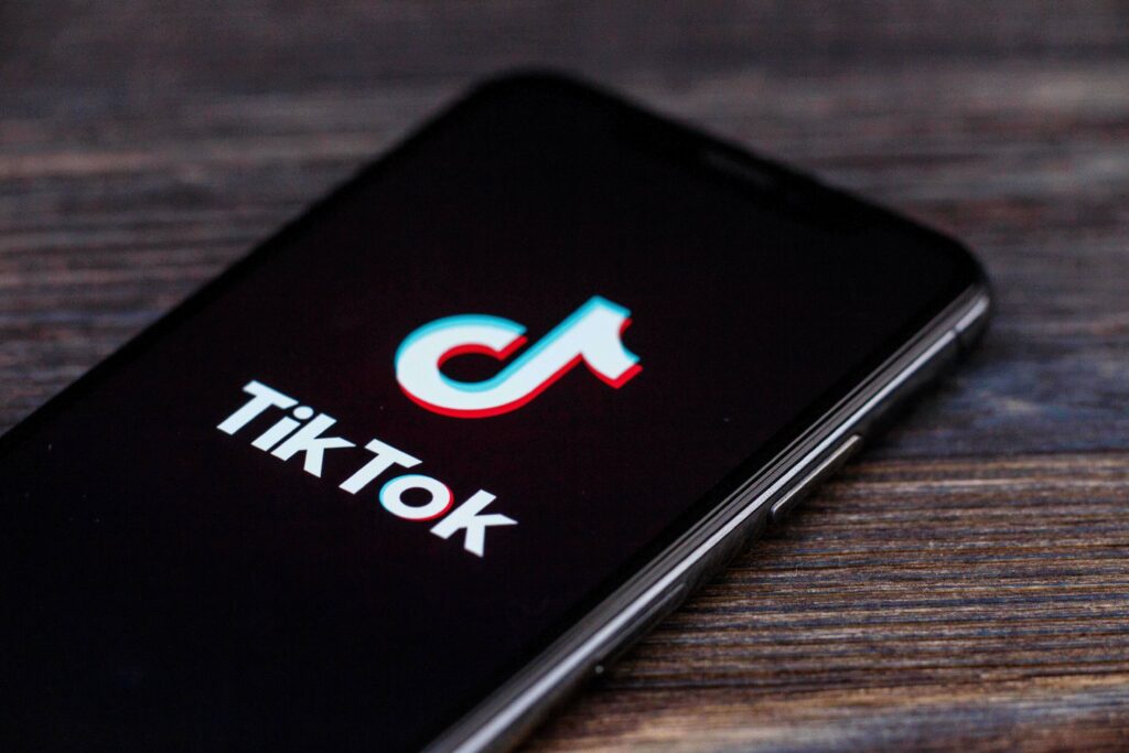 TikTok on mobile phone