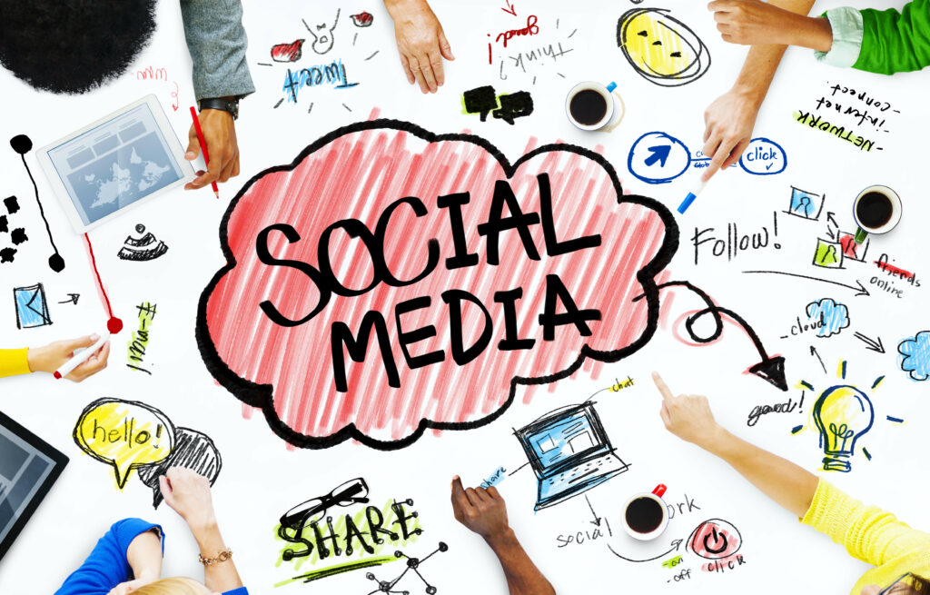 Digital marketing strategy concept